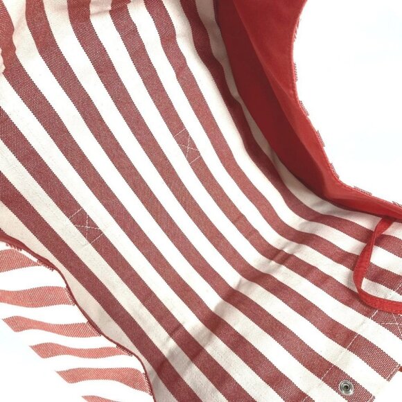 HERMES With porch Cannes GM Cannes GM Stripe Bag Tote Bag Beach bag Hand Bag - Picture 2 of 14